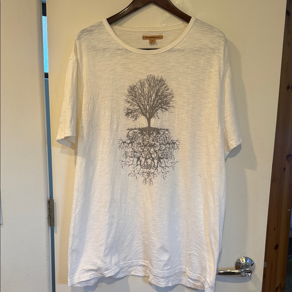 Men's White Graphic Tree T-Shirt